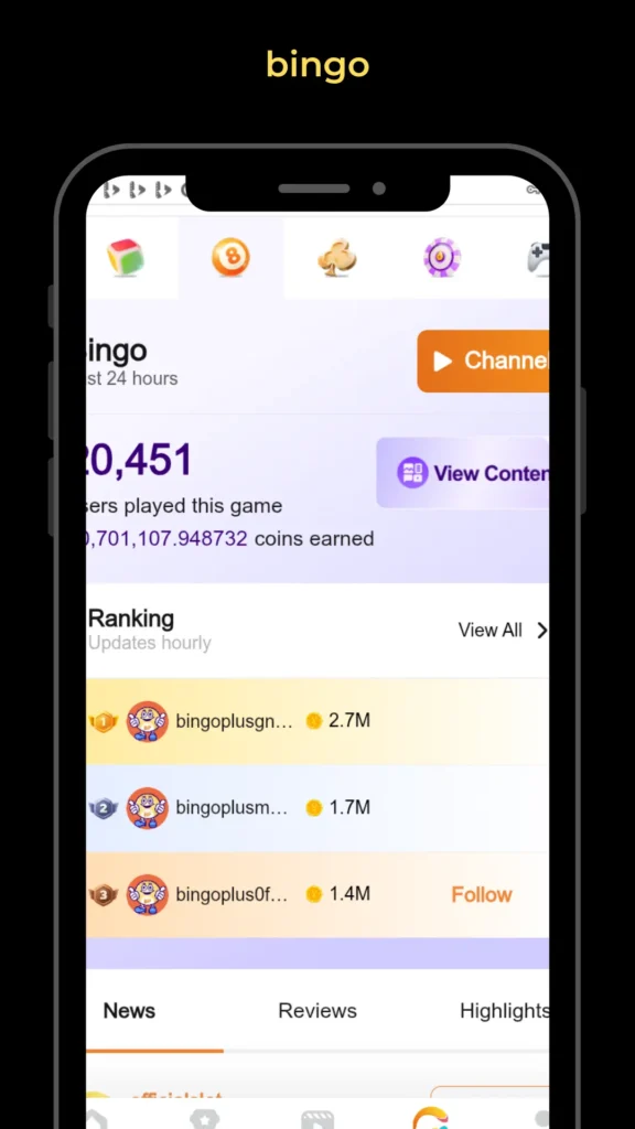 Bingo Plus Bingo Game