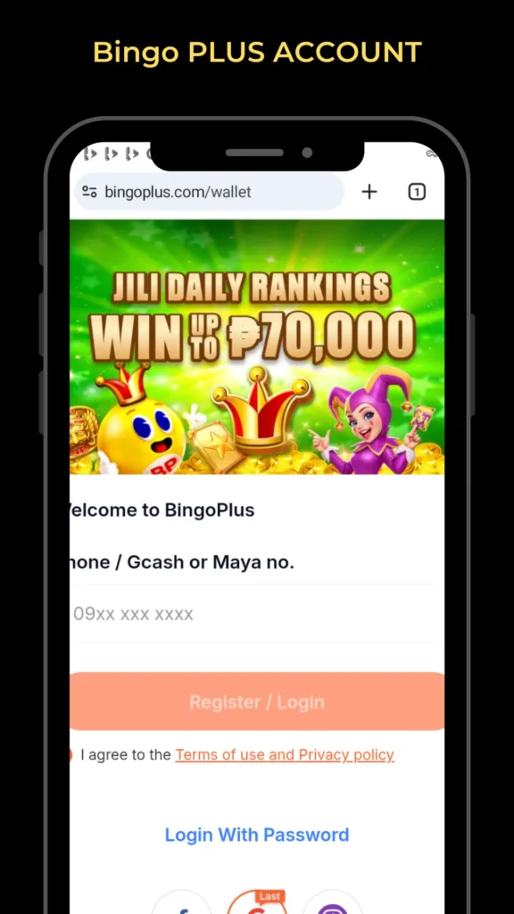 Bingo Plus Account